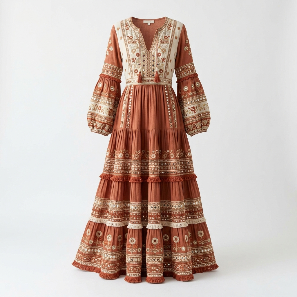 Terra Bloom Maxi Dress